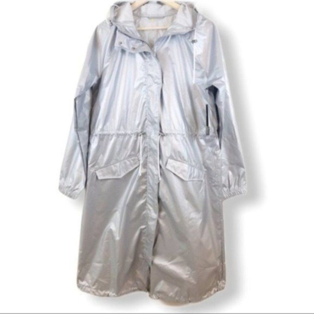 ZELLA Silver Cinch Me Parka Jacket